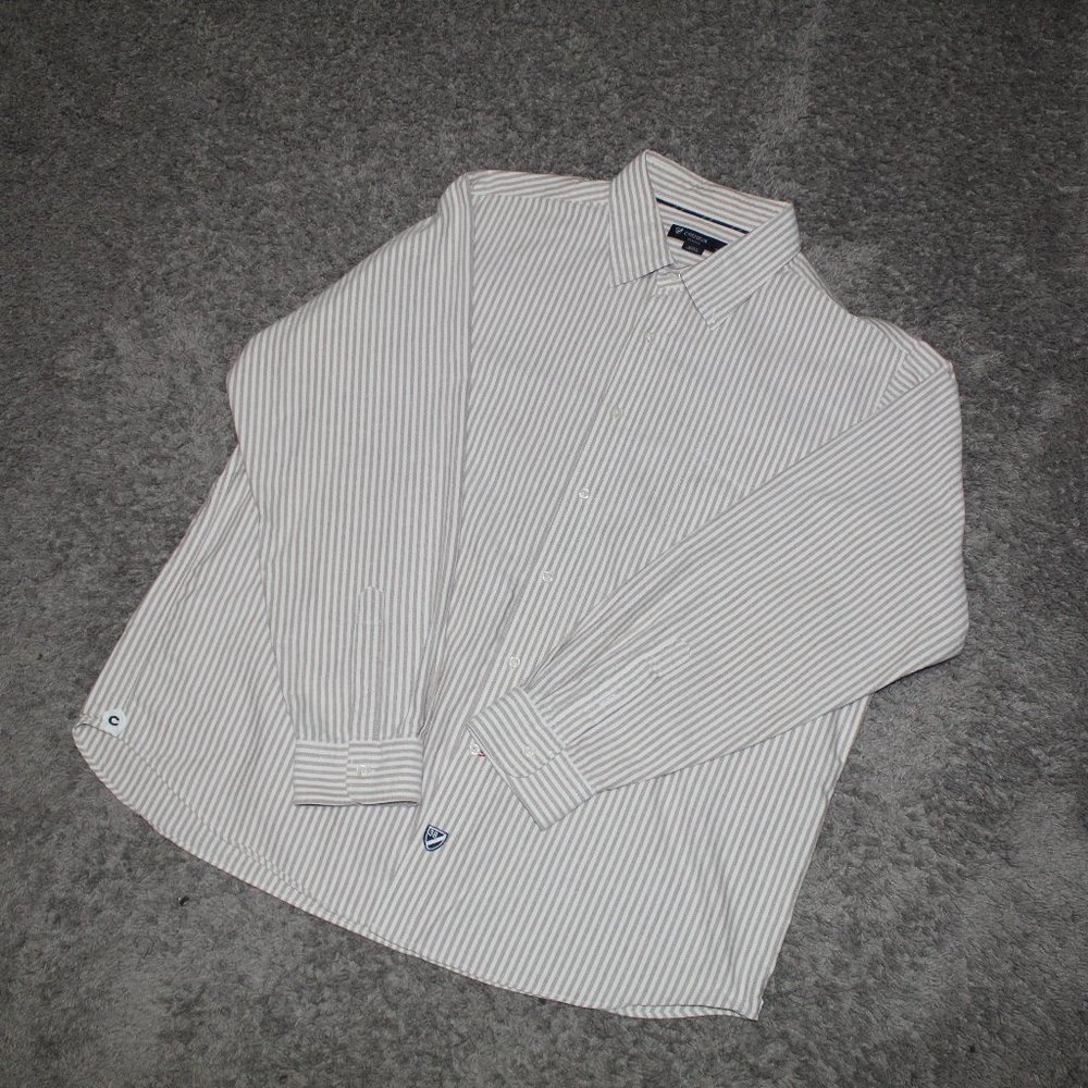 Striped Casual Button Down Daniel Cremieux Shirt . Size XXL Long Sleeve